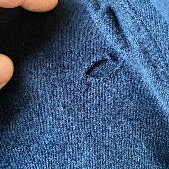 American Eagle Outfitters Men's Dark Blue Turtleneck Sweater - Picture 3 of 3